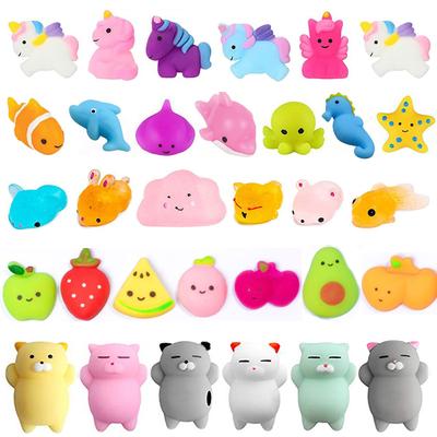 10/30/50 KS Kawaii Mochi Squishy Hračky Pomalé Vzestupné Hračky na Uvolnění Stresu Výplň do Pytlíků Narozeninové Dárky Party Suvenýry pro Děti Balení