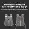 1pc Biking Running Storage Vest Lightweight Running Vest Reflective Phone Water Bottle Storage Pocket Mesh Breathable Sport Vest