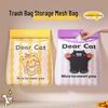 Wall-Mounted Cartoon Velcro Storage Bag for Kitchen Trash Bags