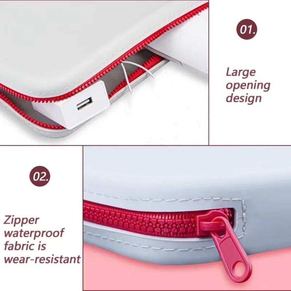 Multifunction Silicone Cosmetic Bag Waterproof Data Cable Coin Purse Travel Passport Bag  Handbag