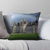 ChâTeau De Chambord Square Pillowcase Polyester Linen Velvet Pattern Zip Decor Room Cushion Cover