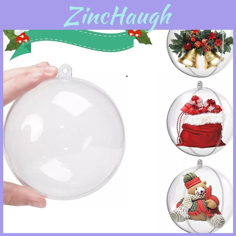 Versatili Ornamenti Trasparenti in Plastica da 4cm a 20cm Ideali per Decorazioni Natalizie