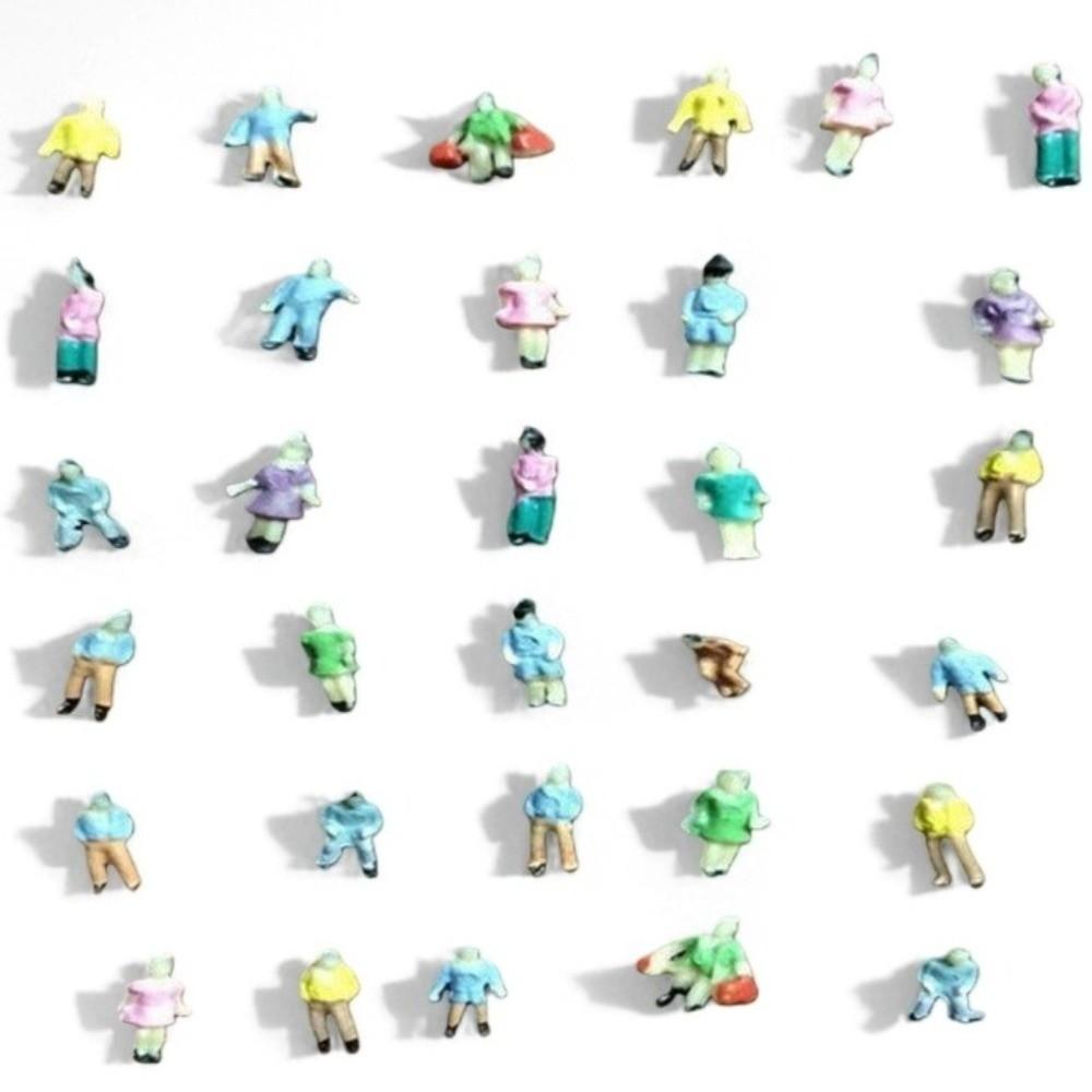 100PCS 1:75 1:87 1:100 1:150 1:200 1:300 Scale Figures Assorted Poses Action Figures Fairy Garden