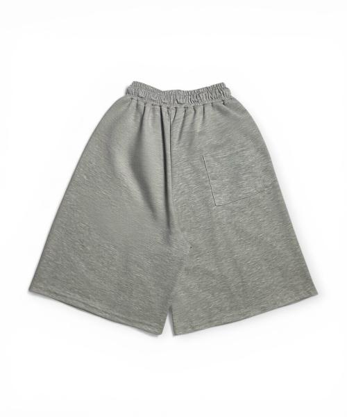 Bonseullipi Soft Industrial Zip Bermuda Shorts (Melange Gray)