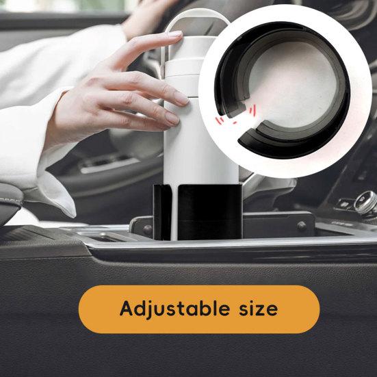 Car Cup Holder Adjustable Caliber Structure Sturdy Anti-Slip Buckle No Tools Installation Holder