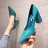 Ladies Summer Footwear Sexy Blue Pointed Toe Super High Heel Black Shoes for Women 2025 Elegant Dress Lastest Vacation Young A E