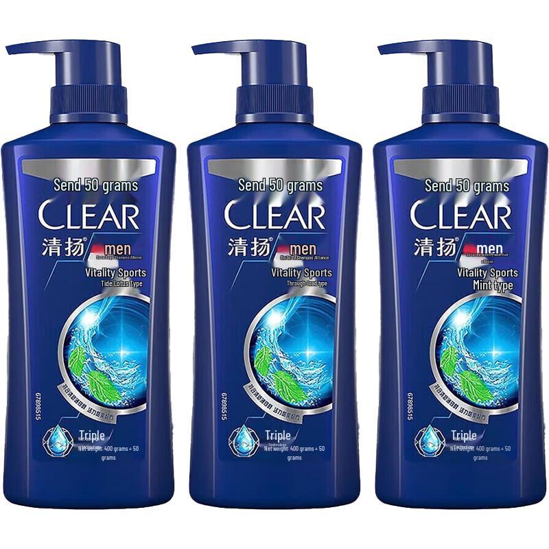 Clear Men Anti-Dandruff Shampoo, Energetic Sports Mint