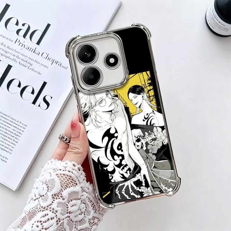 

Tokyo Revengers Ran Haitani Rindou Soft Phone Case For Xiaomi Redmi Note 14 15 Pro Plus 13 12 11S 11T 5G 10 9S 9 Plating Anti-Fa Redmi Note 11T 5G