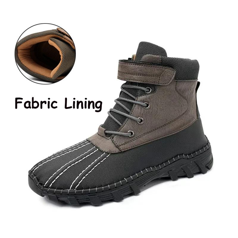 Super Warm Winter Men Boots Platfrom Sneakers Leather Boots Men Outdoor Shoes Waterproof Men Snow Boots Ankle Boots