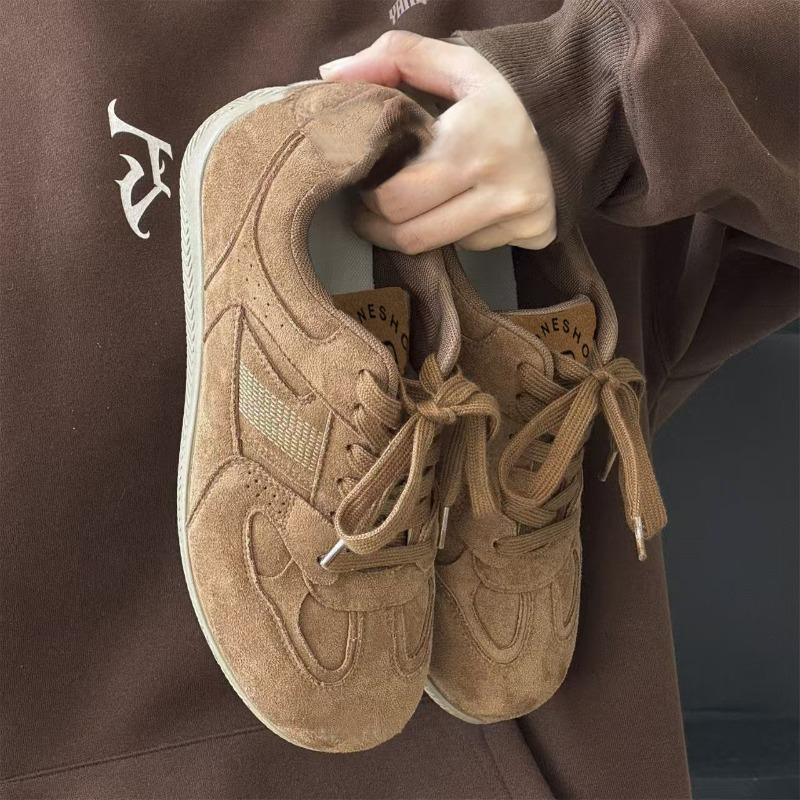 New Spring Men's Racing Shoes, Retro German Trainers, Soft Sole Trendy Versatile Casual Sports Sneakers for Students