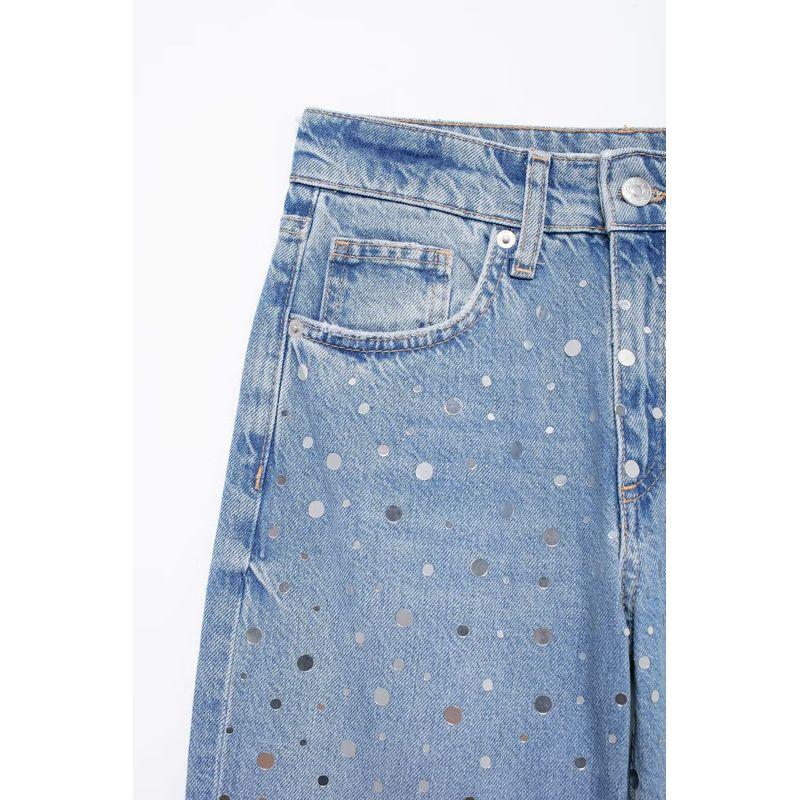 Kaslead New Arrival Women's Clothing Fashion Style Fashion All-Match Casual Wide Leg Denim Pants 6688216 400