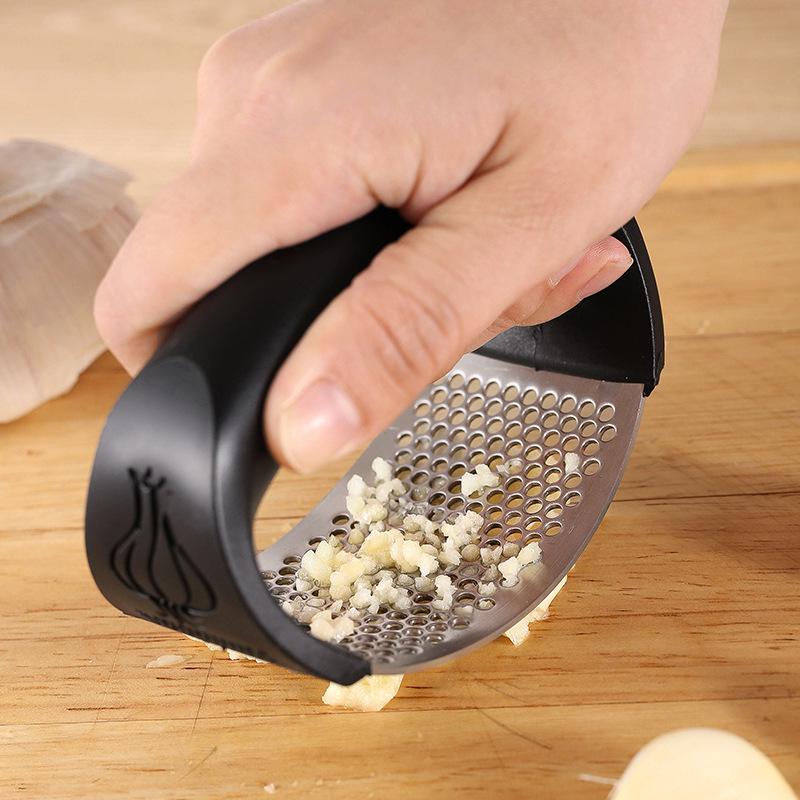 Dual-Function 304 Stainless Steel Garlic Press and Meat Floss Maker