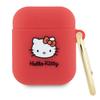 Hülle für AirPods 1 Hello Kitty Silikon 3D Fuchsia