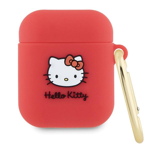 Hello Kitty HKA23DKHSF Airpods 1/2 coverfuchsia/fuschia Silicone 3D Kitty Head