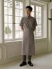 A.mont Wrinkle-Free Side Big Pocket Waist Apron #AA1957 Gray