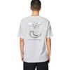 Li-Ning X Glare Artist Collaboration Abstract Back Print Loose Crew Neck T-Shirt Unisex Tops White AHSS649-2