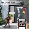 V380pro Solar Wireless HD 9MP 4G Home Camera with Three Lenses