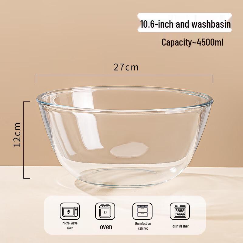 Yi Pan High Borosilicate Glass Mixing Bowl