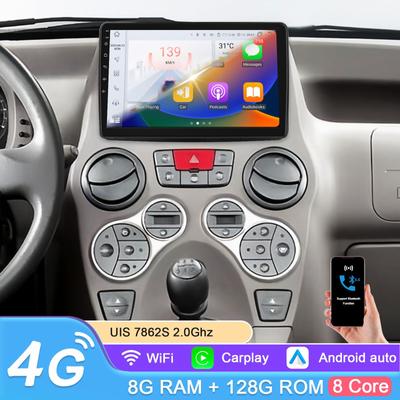9 pollici Carplay 4G 2 Din Android 13 Autoradio per Fiat Panda 2003 - 2012 Panda Van 2007 Lettore video multimediale Navi GPS DSP Schermo intelligente WIFI