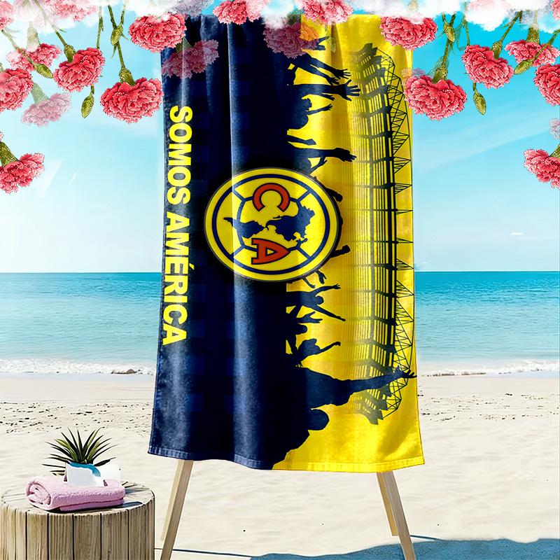 Club América Print Beach Towel, Large Soft Quick Dry Towel for Beach Camping Swimming
