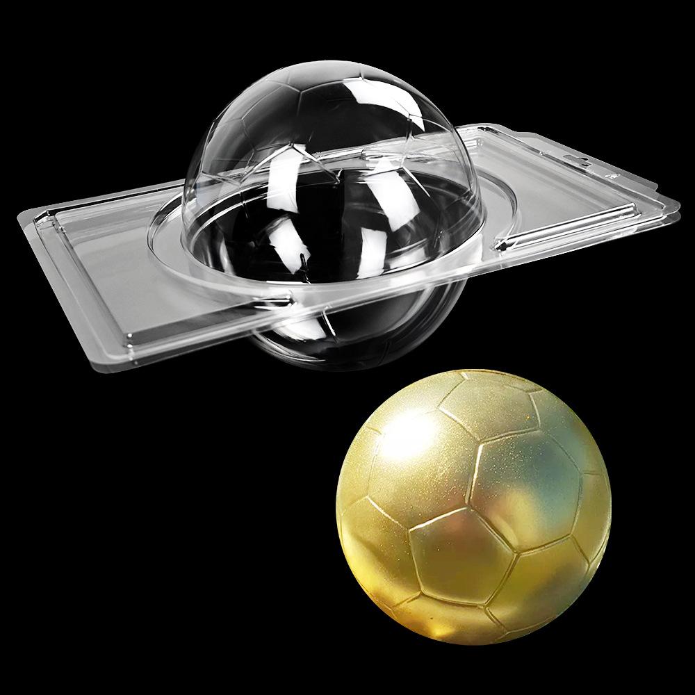 New 3D Football Chocolate Mold Plastic Transparent Red Wine Champagne Bottle Bakery Cake Decoration Baking Pastry Tools Mould