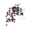 100pcs 9mm Silicone Beads DIY Round Multiple Colors Silicone Loose Beads for Necklaces Baby Toys Type A