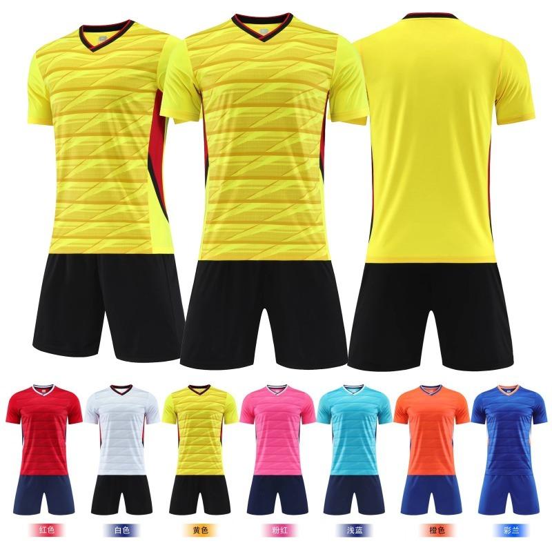 High-Quality Adult Children'S Football Jersey Set Breathable Sweat-Absorbing Quick-Drying Football Jersey Game Training Football Jersey