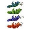 Playful Movable Joint Cat Charm Pendant Lightweight Resin Alloy Key Accessory for Animal Lovers