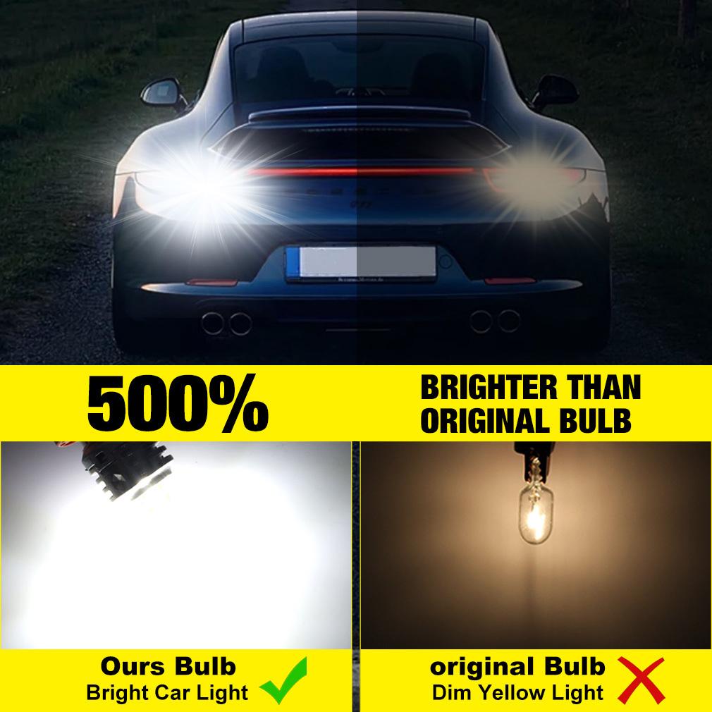 2X 1156 BA15S BAU15S P21W Led Bulbs PY21W 1157 BAY15D P21/5W T20 W21/5W W21W 7440 7443 T15 W16W Car Reverse Brake Signal Light T10 Auto Interior Lamp
