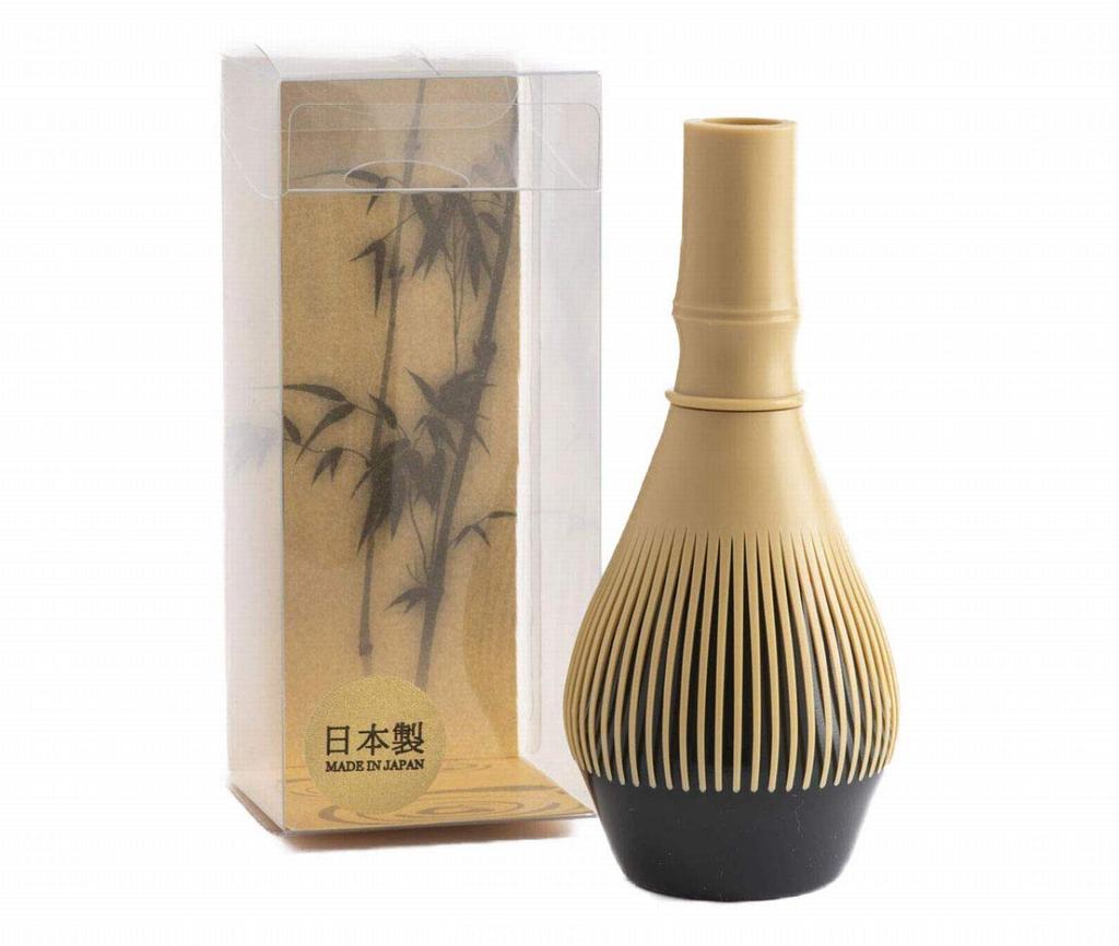 Reusable Resin Chasen (Chasen) - Made in Japan for Reliable Tea Ceremony Utensils (White Bamboo Green)
