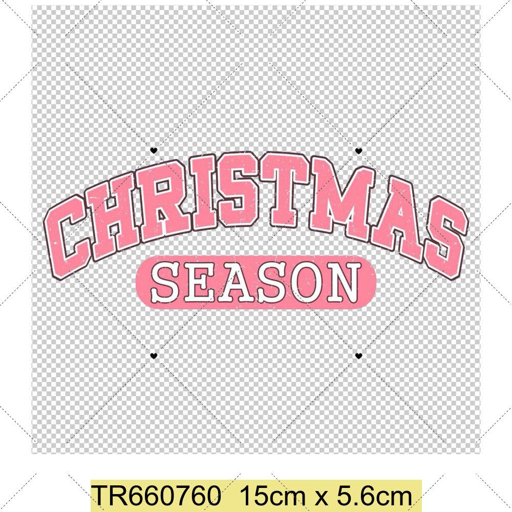 Santa Claus Christmas Tree and Reindeer Heat Transfer Sticker DIY Clothing Sewing Supplies Christmas Short Sleeves Patches