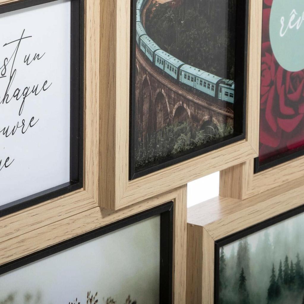 Kyle 10-Photo Frame, Natural