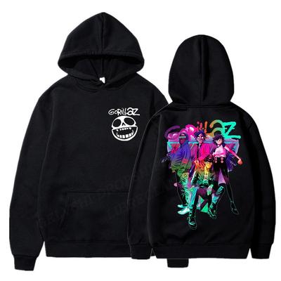Gorillaz Hoodie Herr Dam Mode Hoodie Höst Vinter Fleece Streetwear Toppar