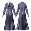 Wednesday Addams Cosplay Costume Uniform Halloween Carnival Party Christmas Play Role Clothes Clothing