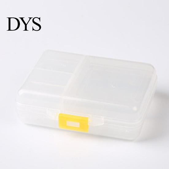 Pill Box Reusable Anti-crack Separated Moisture-proof Classified Store Pills Transparent Double-layer with Lid Medicine for Travel