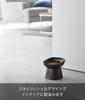 Yamazaki Eating Ceramic Pet Food Pet with Dishwasher Microwave 10558 (Yamazaki Industries) Anti-Fast Bowl, Slanted, H11.5cm, Black, W12×D12×H11.5cm,