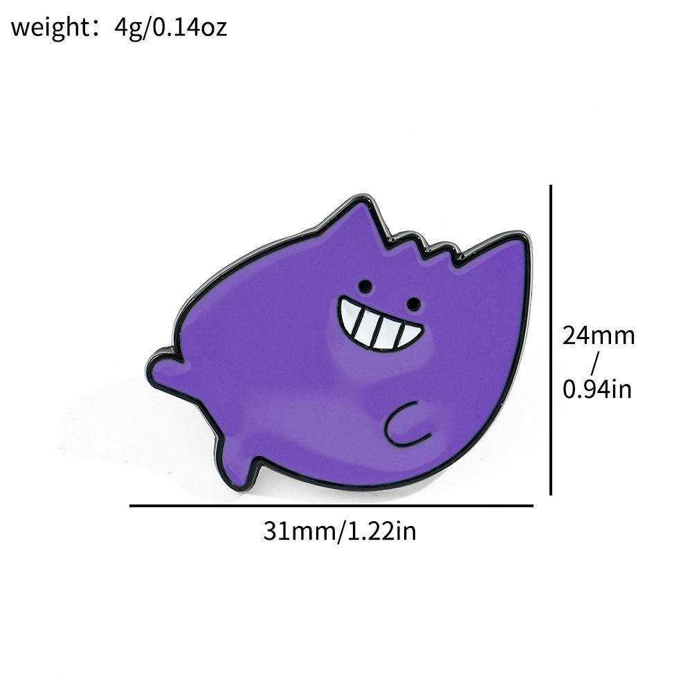 Милый Творческий Личность Призрак Брошь Покемон Покемон Покемон Металлическая Значок