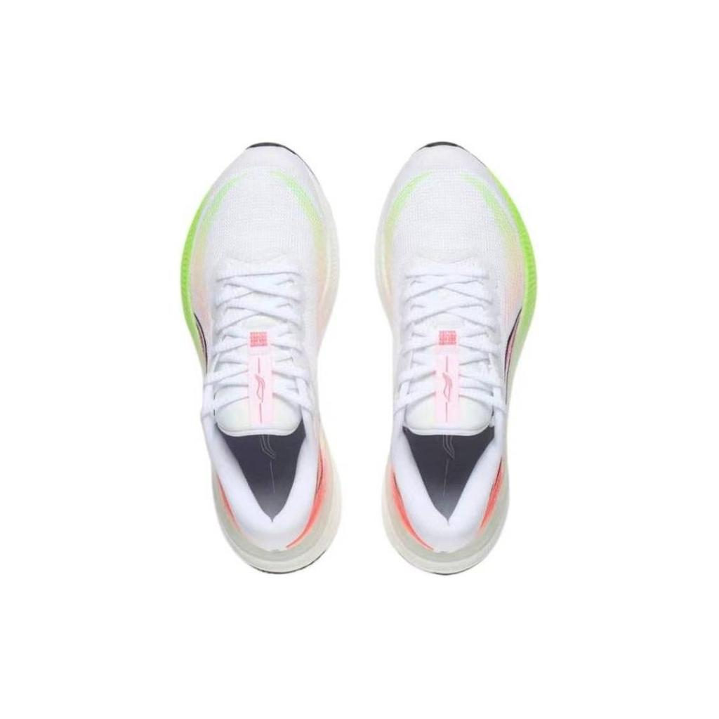 Li-Ning Light And Shadow Beng Technology Body Measurement Shock Absorption Non-Slip Breathable Low-Top Running Shoes Men sneaker White Red ARHS037-7