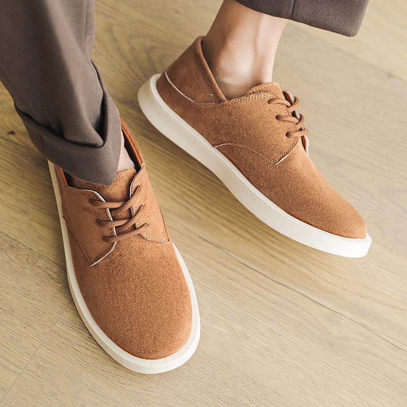 Fashion Mens Brown Loafers Non Slip Walking Flats Breathable Outdoor Slip on Casual Shoes for Male Work Office Driving Sneakers Beige