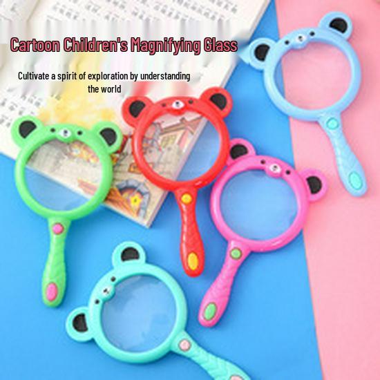 Kids  Cartoon Magnifying Glass Toy for Science Exploration & Plant Observation
