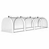 395 x 100 cm Low Tunnel Greenhouse - White