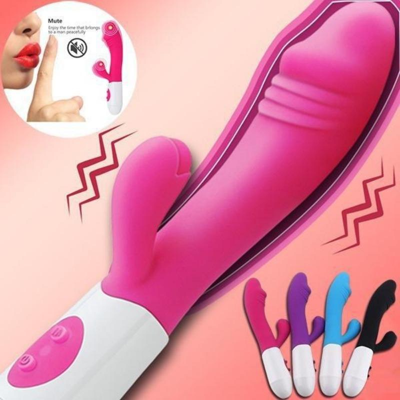 1 Stück Dildo-Vibrator aus Silikon für Frauen, multifunktionaler Dildo-Vibrator für G-Punkt und Klitoris, wiederaufladbar und sehr leise, Sexspielzeug für Frauen