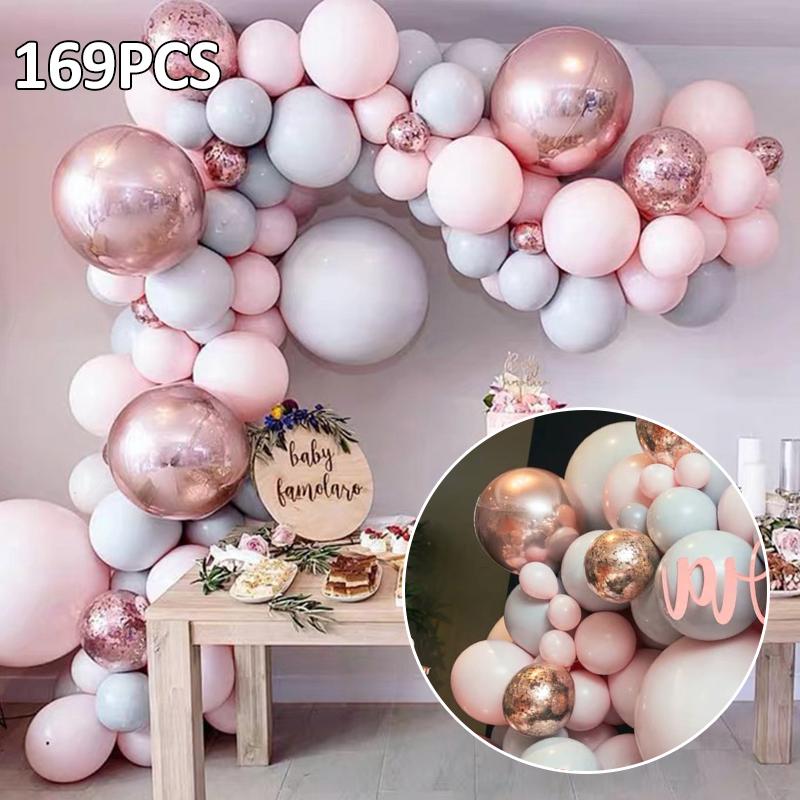 Balloons+Balloon Arch Kit Set Chrome Macaron Baloons Baby Shower Garland Party