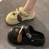 Fashion Cute DIY Cartoon Dog Fashion Clogs For Women Summer Platform Sandals Thick Sole Female Leisure Garden Shoes Home Street Slippers
