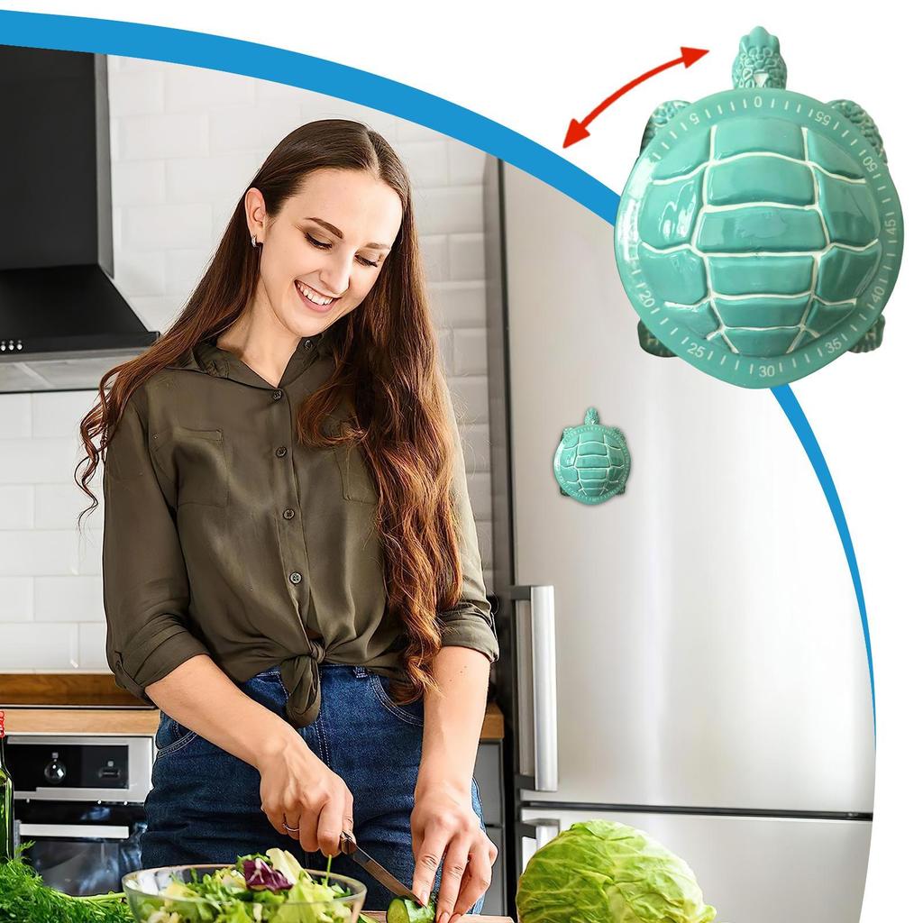 Countdown Timer Cute Clock Kitchen Magnets Wind-Up Visual Baking Timer Clock for Household Classroom Office School Bathroom