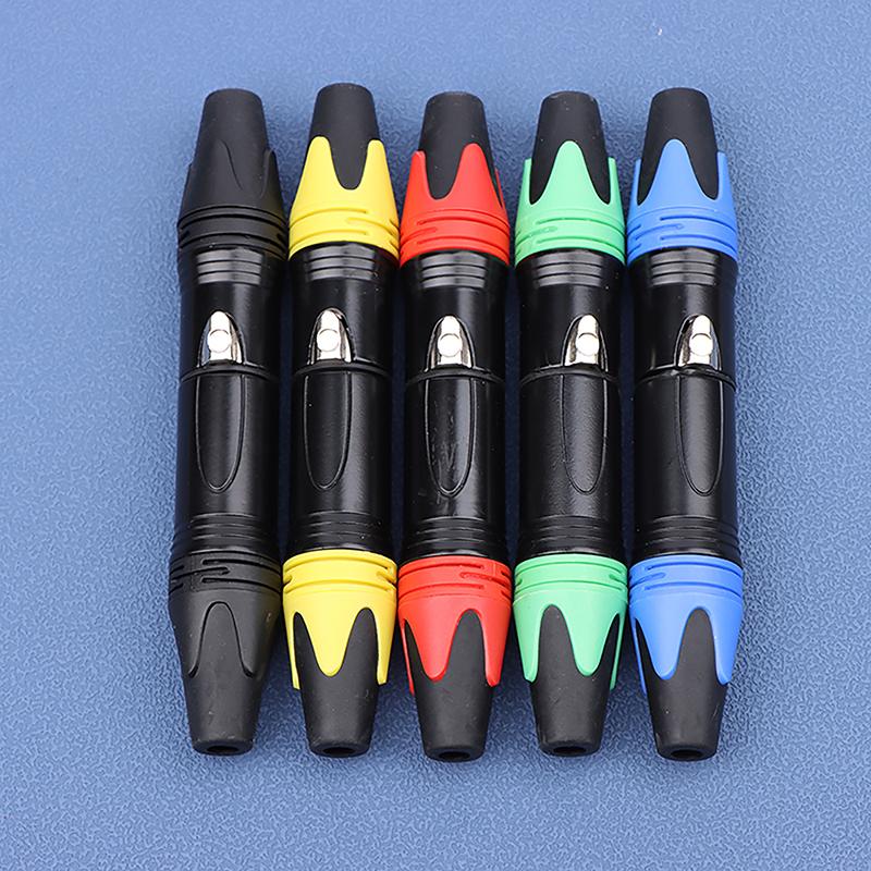 1 Satz 3-polige XLR-Buchse + Stecker Professioneller 3-poliger XLR-Buchsenstecker Mikrofonanschluss Mikrofonstecker