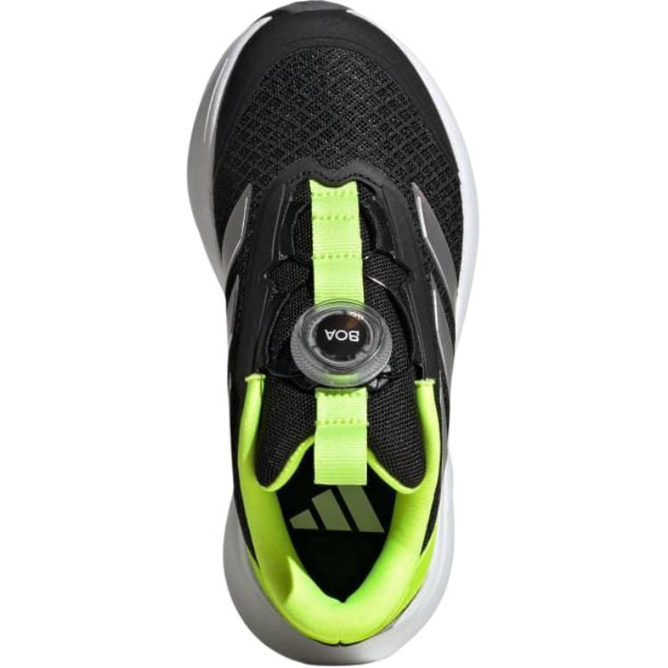 Adidas Duramo SL BOA K Black Lucid Lemon Kids Sneakers Core-Black Silver-Metallic JI1694