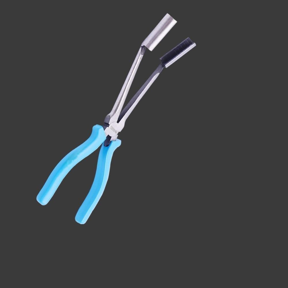 Steel Car Spark Plug Wire  Removal  Pliers High-voltage Wire Sub-cylinder Cable Removal Clamp Tool Rubber Handle Crimping Pliers