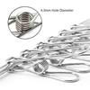 100 Pack Clothes Pegs, Stainless Steel Laundry Hanging Clothesline Clips
