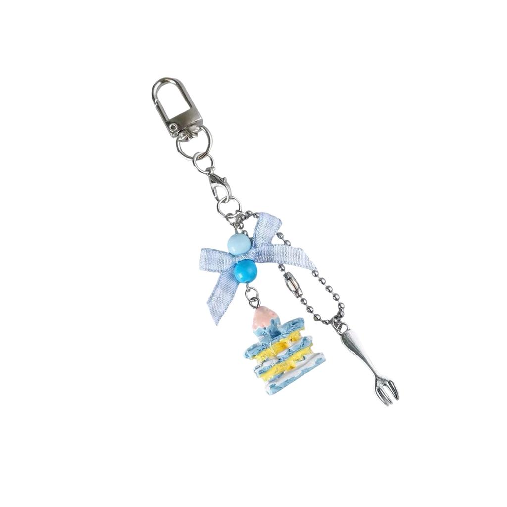 Creative Taro Purple Cream Napoleon Phone Keychain Handmade Beaded Accessory for Women Gift Ideas